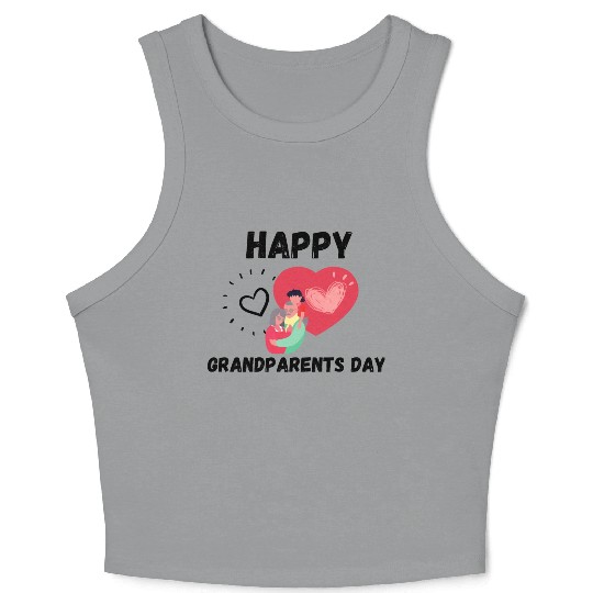 Happy Grandparents Day Crop Tank Top