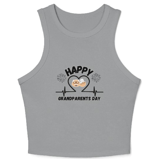Happy Grandparents Day Crop Tank Top