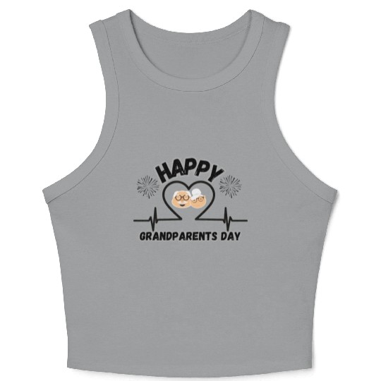 Happy Grandparents Day Crop Tank Top