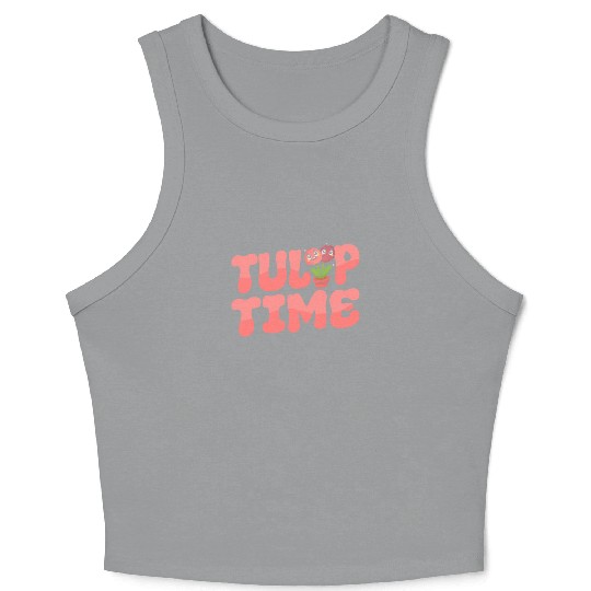 Tulip Gardening Cute Crop Tank Top