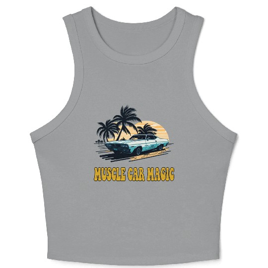 Muscle Car Magic Crop Tank Top