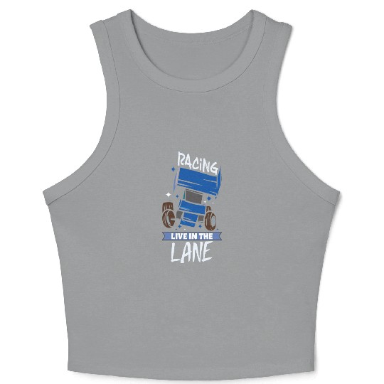 Sprint Car Mom Dirt Track Racing Racing Race Day Crop Tank Top