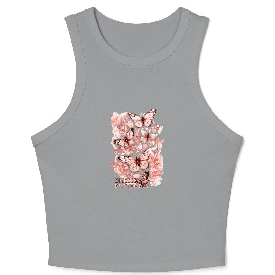monarch butterfly Crop Tank Top