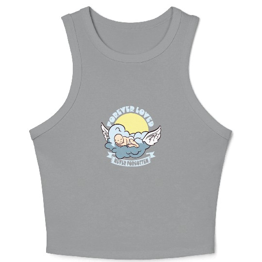 Infant Loss Miscarriage Awareness Pregnancy Loss Crop Tank Top