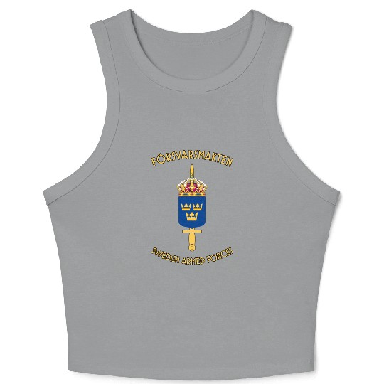 swedish armed forces Crop Tank Top