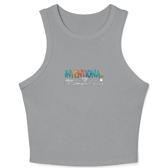 IEP Intentional Data Communication Autism Teacher Crop Tank Top