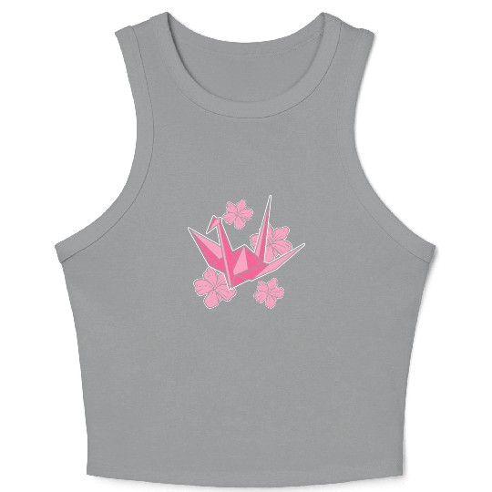 Sakura Origami Artisan Crop Tank Top