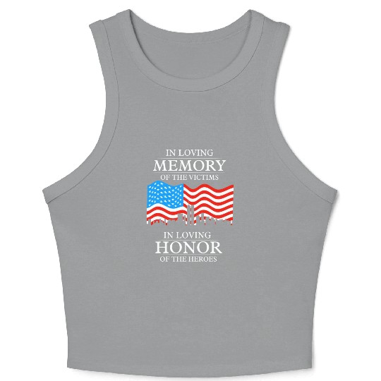 911 in loving memory Crop Tank Top