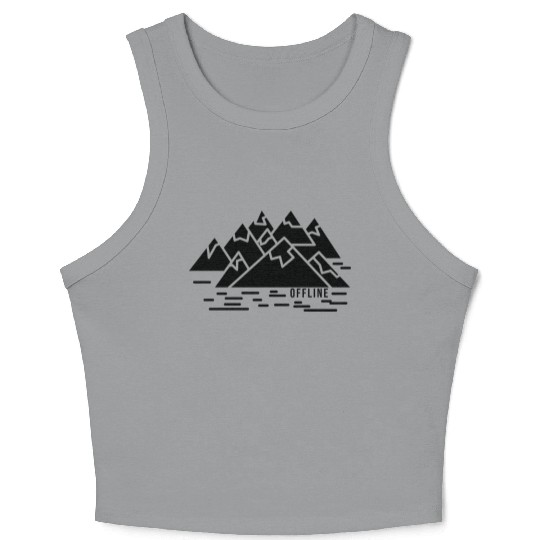 Mountains Nature Adventure Outdoor Crop Tank Top