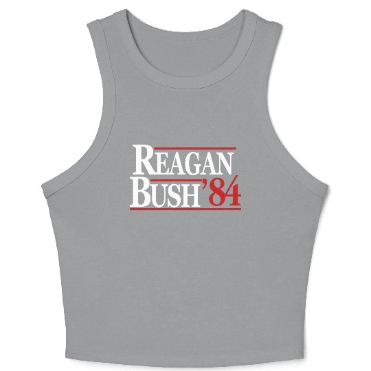 Reagan Bush 1984 V2 Crop Tank Top