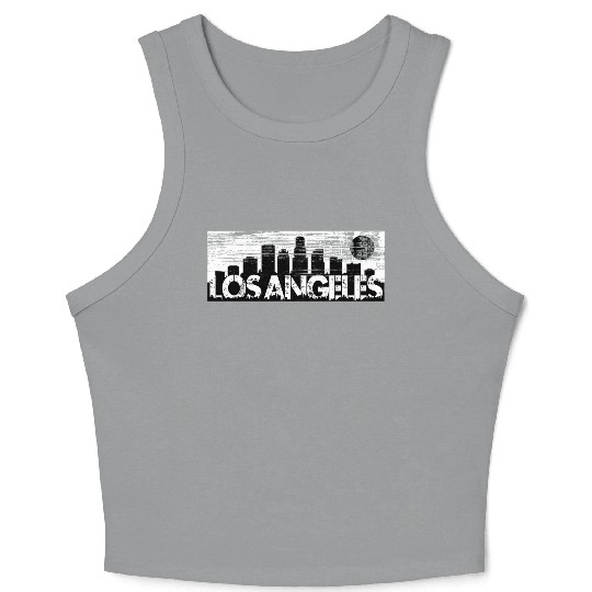 Los Angeles Cityscape Street Wear Crop Tank Top