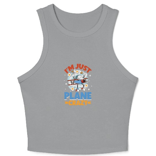 Pilot Aviation Airplane Airline Future Pilots Crop Tank Top