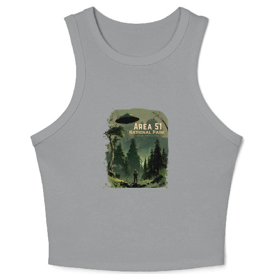 Area 51 National Park - Established In 1955 Crop Tank Top