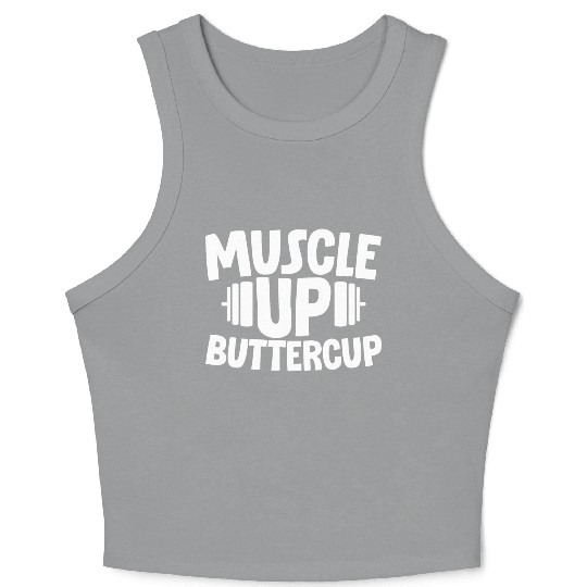 Muscle Up Buttercup 2 Crop Tank Top