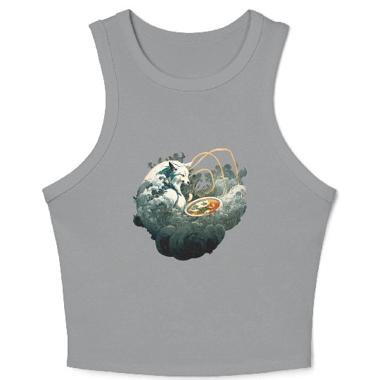 Nine Tailed Fox Ramen - Kitsune Crop Tank Top