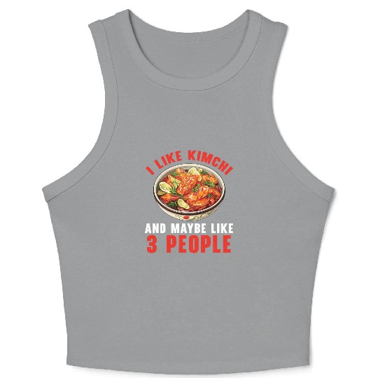 Kimchi Lover Korean Cuisine Spicy Food South Korea Crop Tank Top