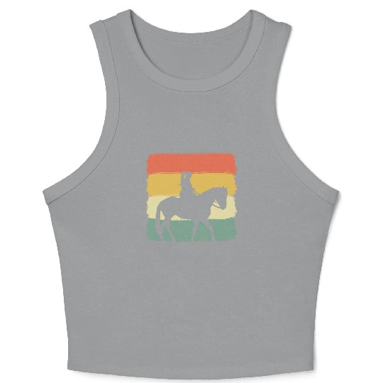 Equestrian Horse Rider Crop Tank Top