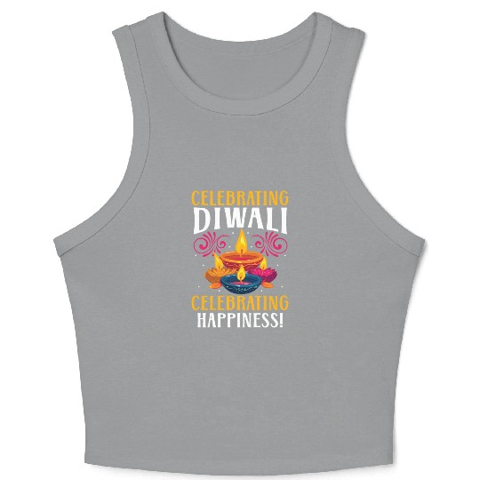 Happy Diwali Diwali Festival Indian Hindu Hinduism Crop Tank Top