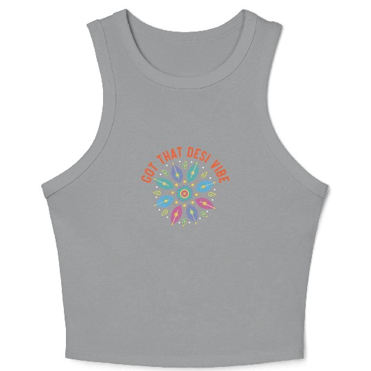 Happy Diwali Diwali Festival Indian Hindu Hinduism Crop Tank Top