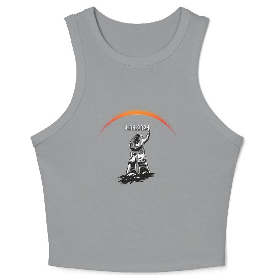 Total Solar Eclipse 2024 - America Totality Crop Tank Top