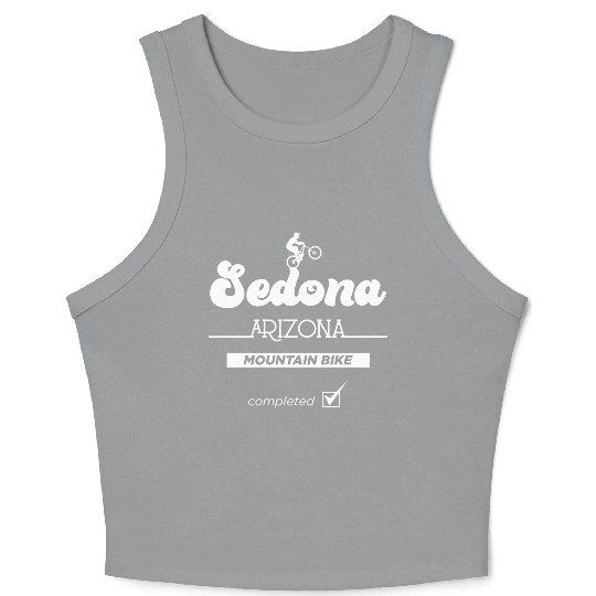 Sedona Arizonna Mountain Biking Crop Tank Top