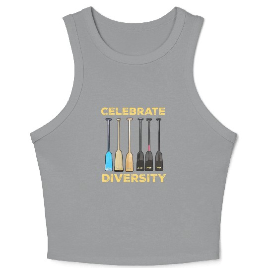 Funny Dragon Boat Racing Paddle Crop Tank Top
