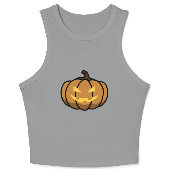 Jack O Lantern Crop Tank Top
