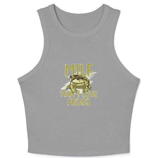 MILF Man I Love Frogs Crop Tank Top