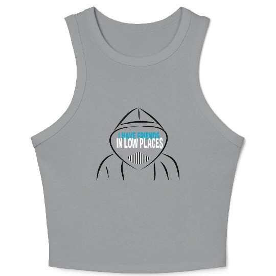 Funny Friends Design For Friendship Day Crop Tank Top