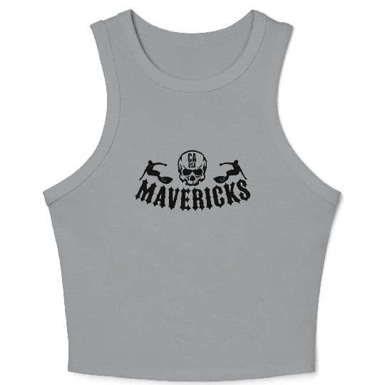 Mavericks Beach Northern California Usa Crop Tank Top