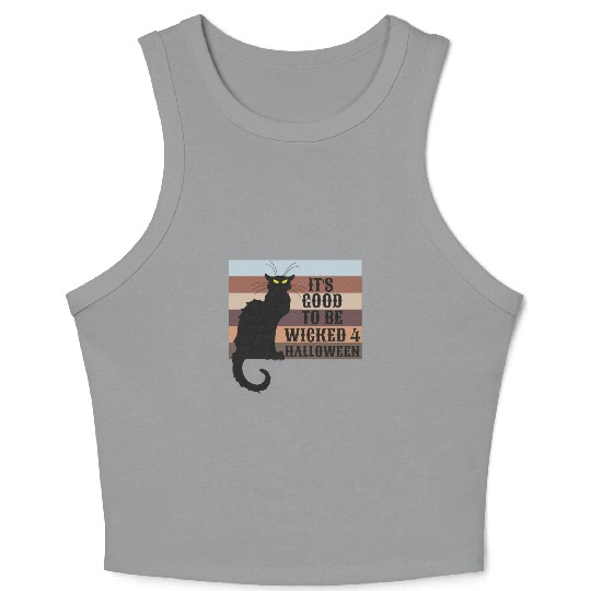 ITS GOOD TO BE WICKED 4 HALLOWEEN Crop Tank Top