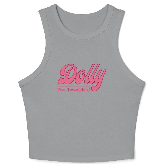 Dolly Parton For President Election Crop Tank Top