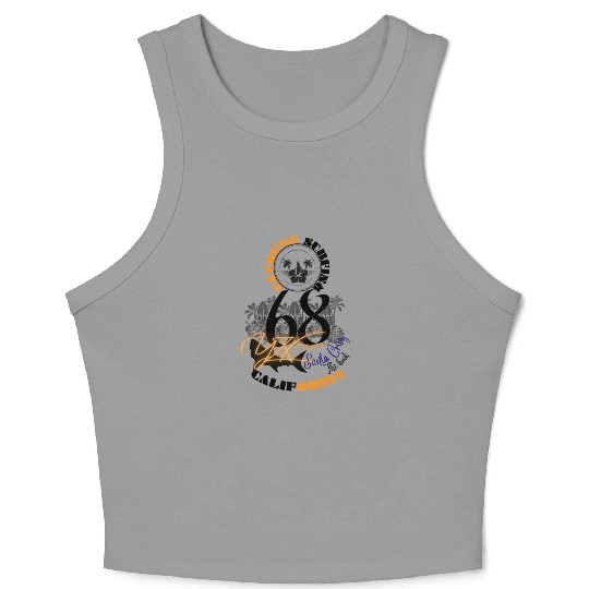Extreme surfing santa cruz california Crop Tank Top