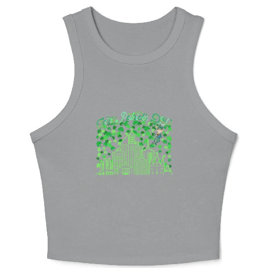 Saint Patrick's Day New Orleans Louisiana Crop Tank Top