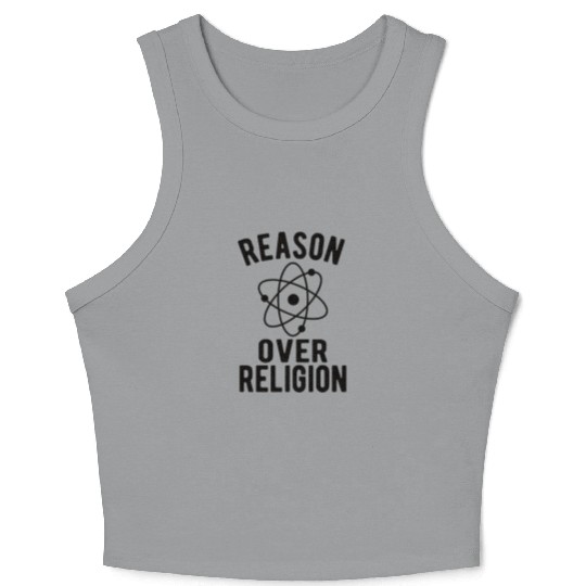 Atheist Atheism Anti Religion Securalism God Sucks Crop Tank Top