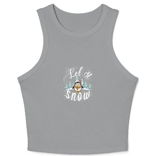 Winter - Let it snow Crop Tank Top