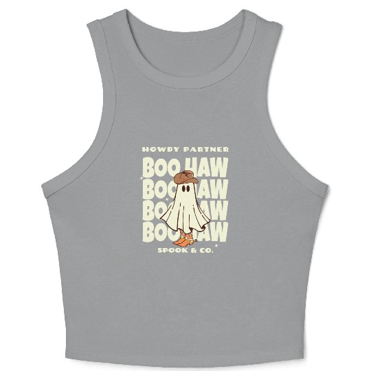 Howdy Partner Boo Haw Spook & Co. Crop Tank Top