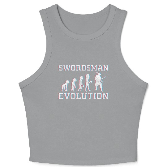 Sword Fight Fight Samurai Victory Crop Tank Top