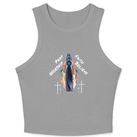 Virgin Mary mother of our lord Crop Tank Top