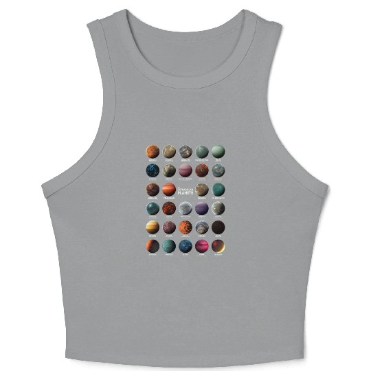 Exoplanets Extrasolar Planets Astronomy Science Crop Tank Top