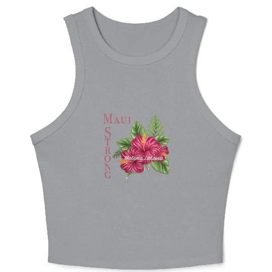 Malama Lahaina: Maui Strong 2 Crop Tank Top