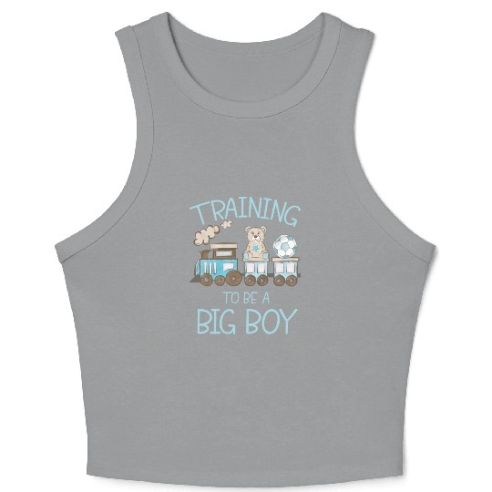Training To Be A Big Boy Crop Tank Top