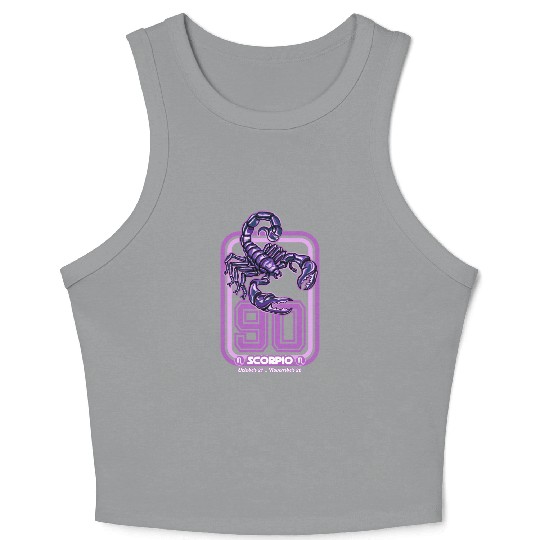 Scorpio Born in 1990 Zodiac star sign horoscope As Crop Tank Top