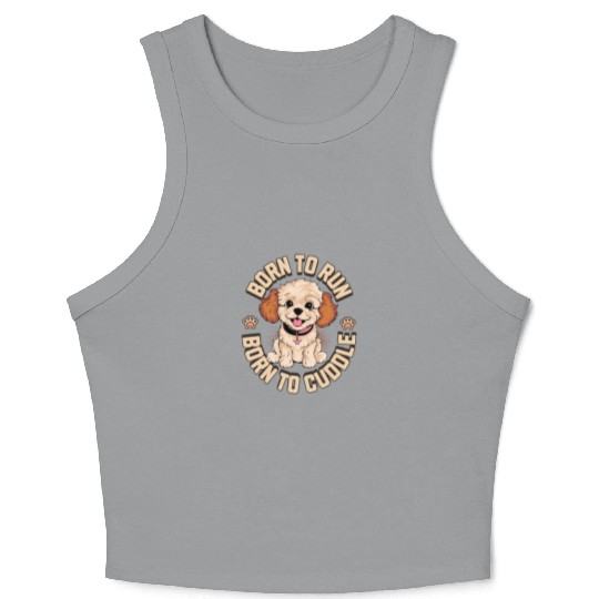 Born to Run Born to Cuddle Crop Tank Top