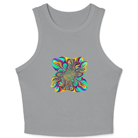 The color of magic mushrooms Crop Tank Top