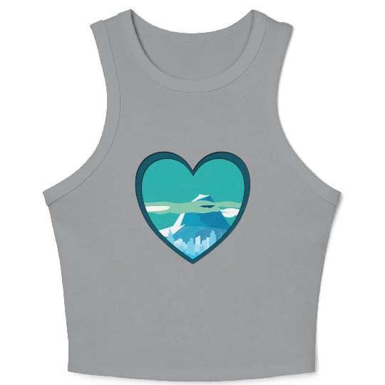 Blue mountain Crop Tank Top