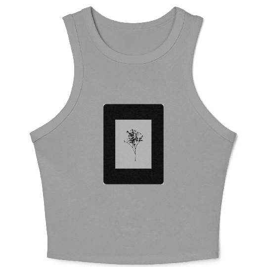 Floral design Crop Tank Top