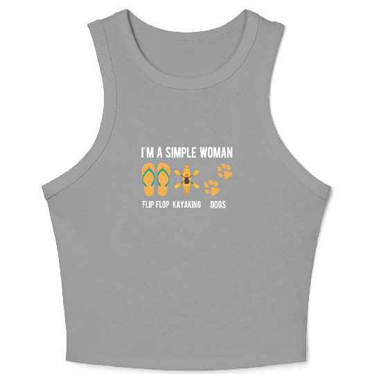 Kayak Women Rafting Paddling Crop Tank Top