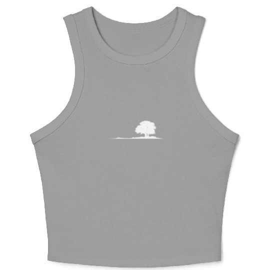 Tree in the Field Nature Leaves Crop Tank Top