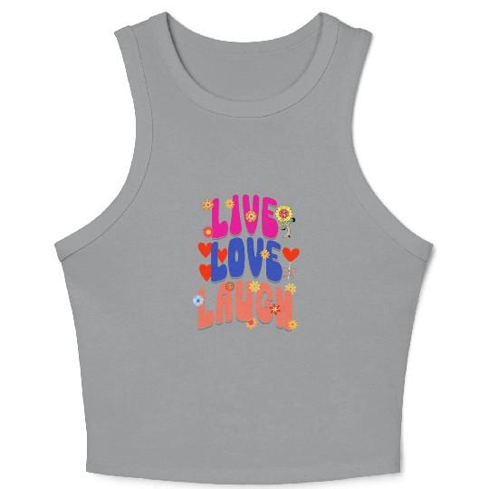 LIVE LOVE LAUGH Crop Tank Top